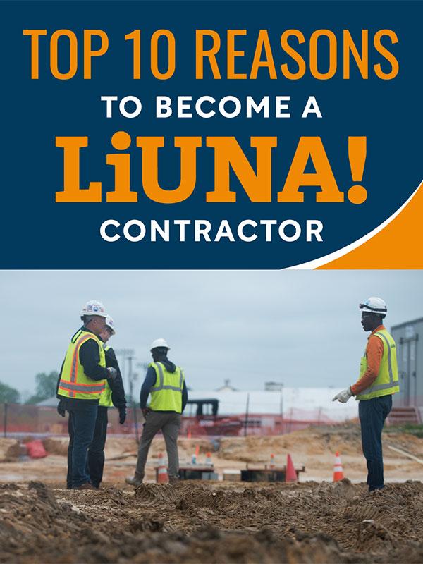 NJ Laborers eBooks: Top 10 reasons to become a LIUNA contractor - cover image