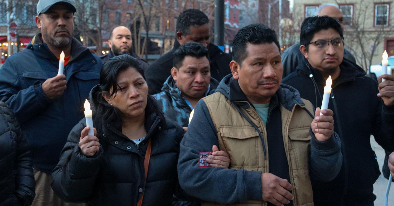 NJ Laborers News: Mourners at services for Juan Jose Coc construction worker